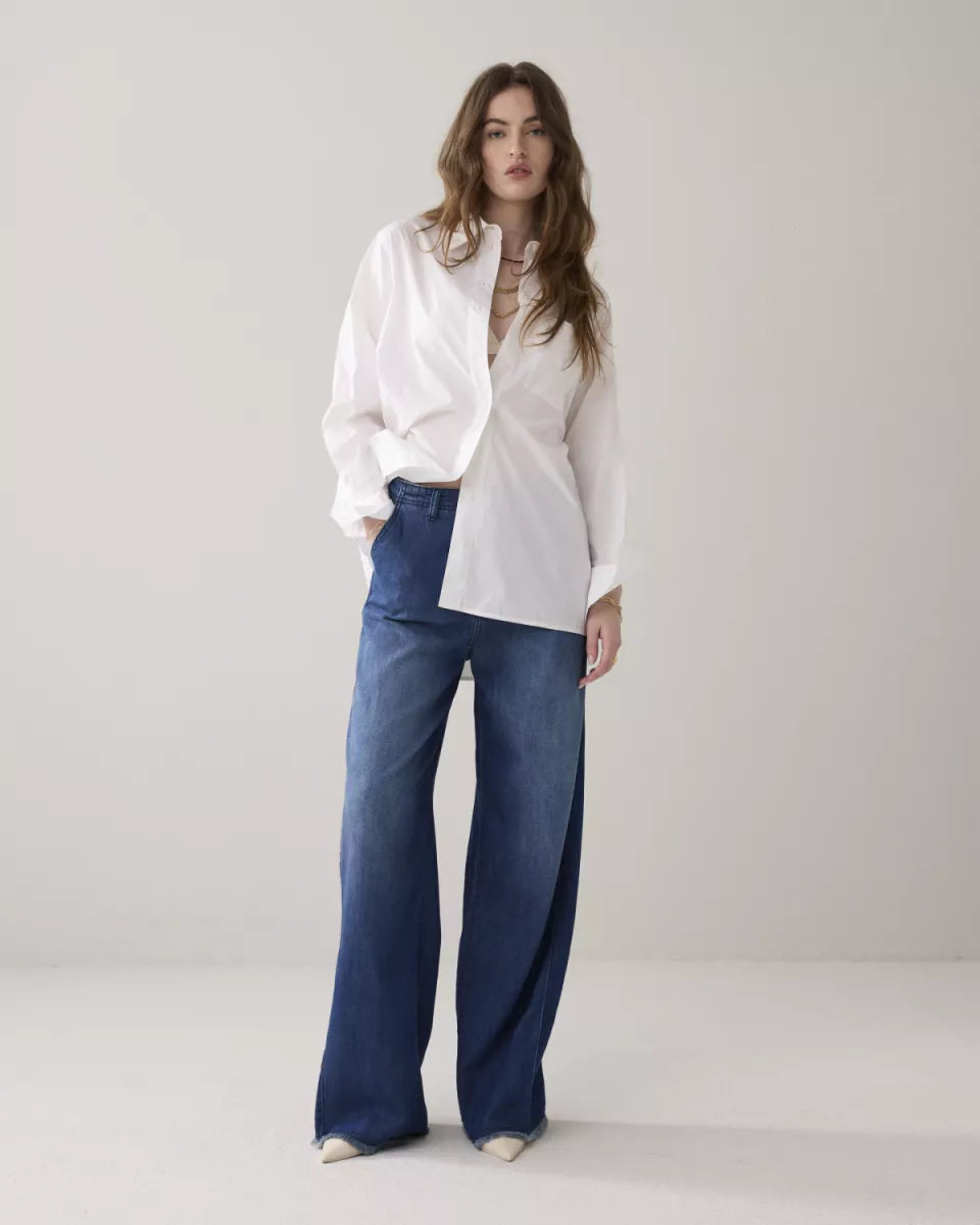 SUMMUM Jeans Wide Leg Soft Flowy Denim