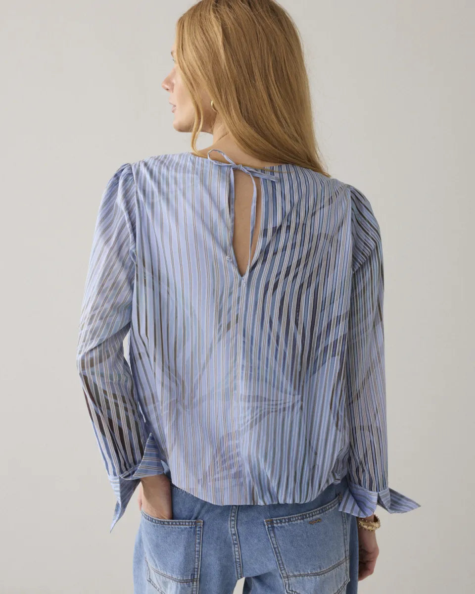 SUMMUM Top Flowers & Stripes