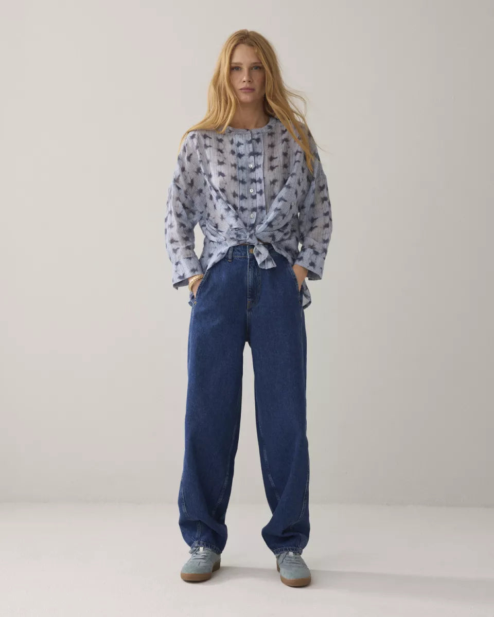 SUMMUM Blouse Tie Dye Stripe