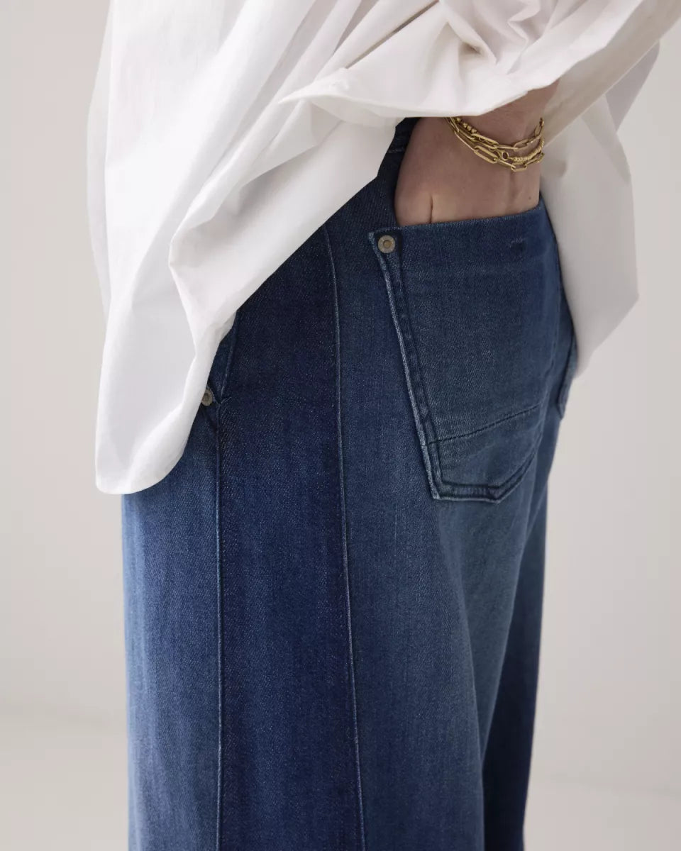 SUMMUM Jeans Wide Leg Soft Flowy Denim