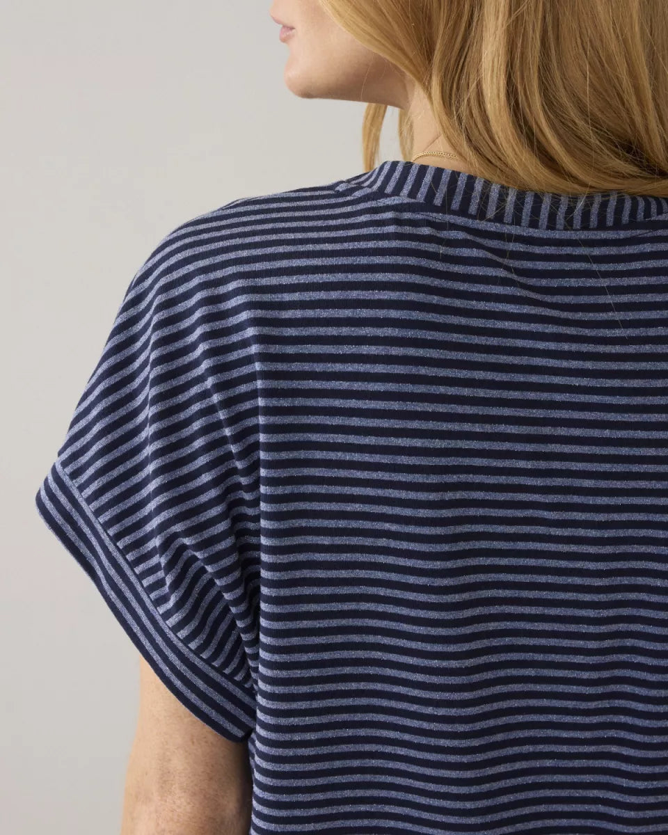 SUMMUM Top Two Tone Lurex Stripe