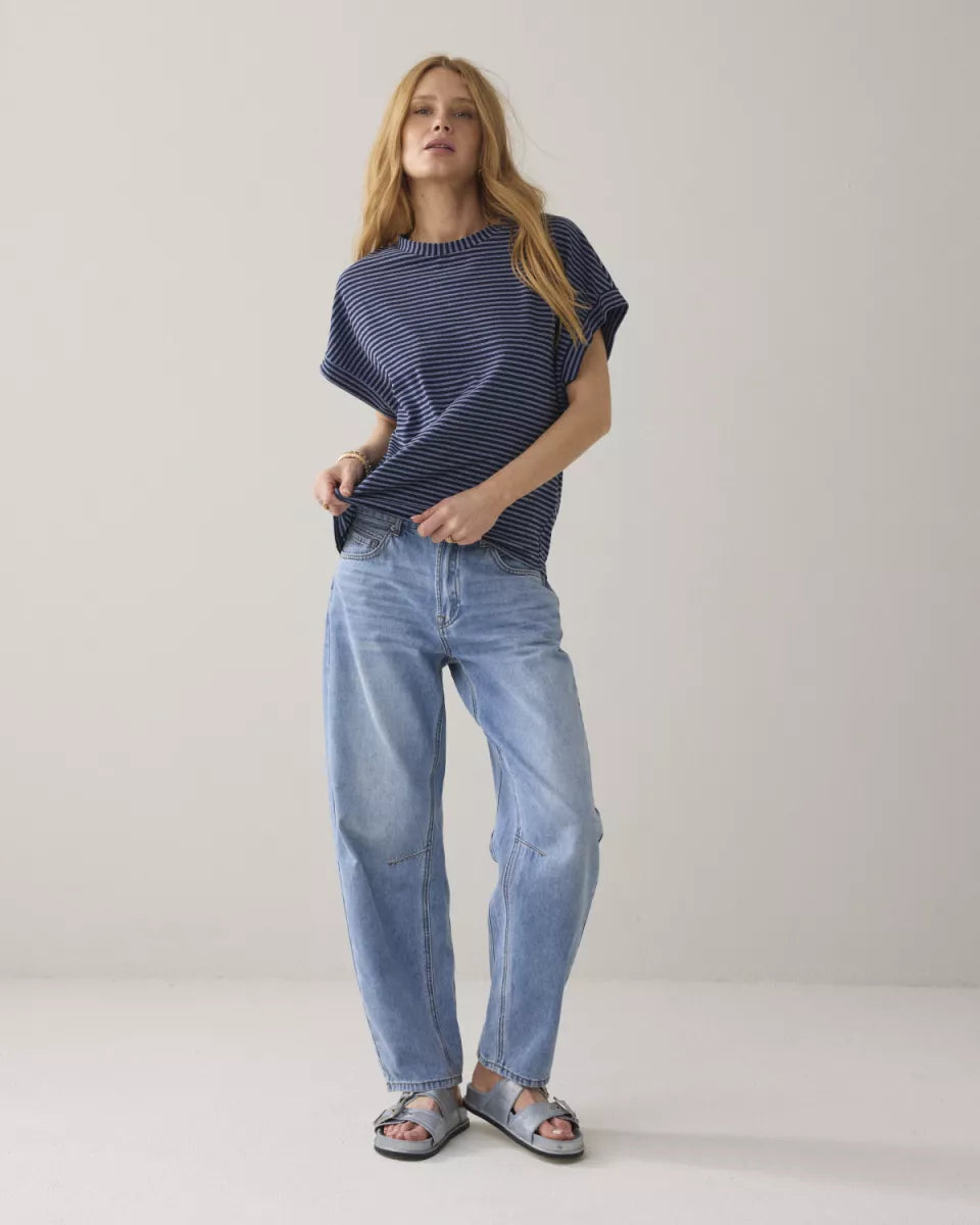 SUMMUM Top Two Tone Lurex Stripe