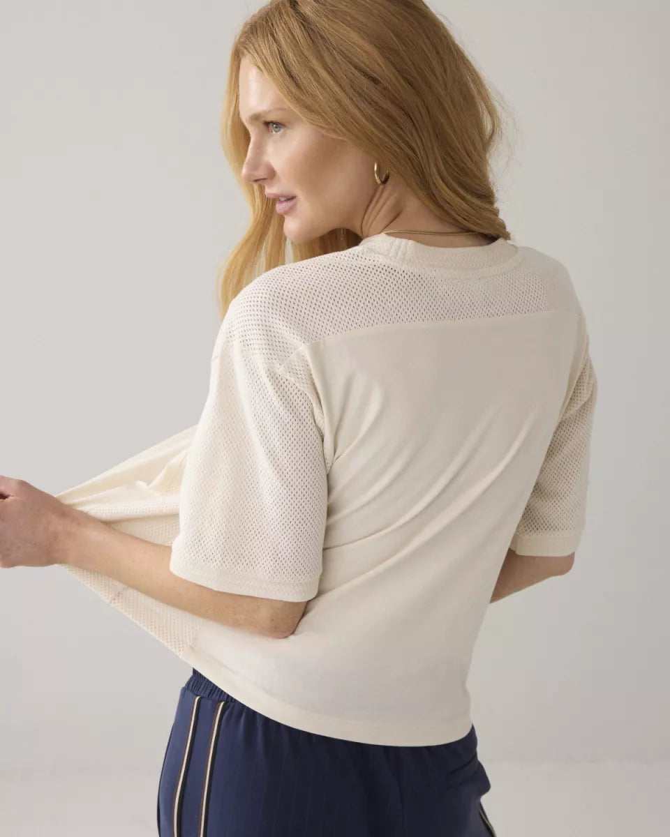 SUMMUM Top Mesh & Jersey