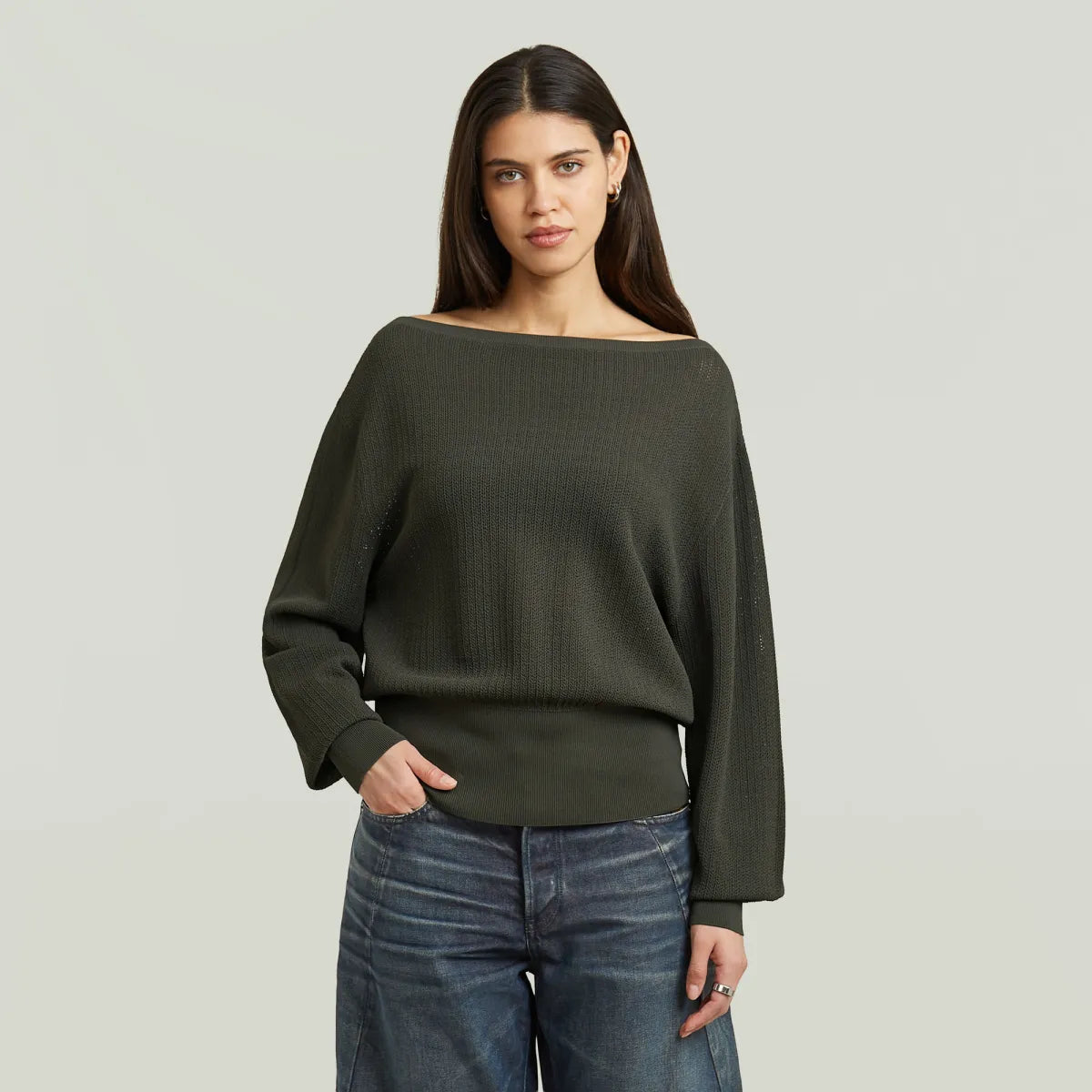 G-STAR Open Neck Structure Knit