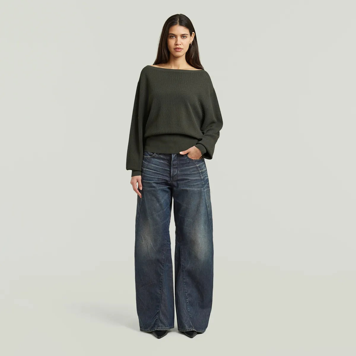 G-STAR Open Neck Structure Knit