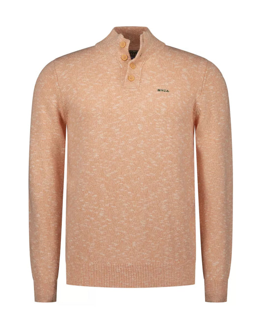 NEW ZEALAND AUCKLAND Pullover Button Collar - Spring Orange