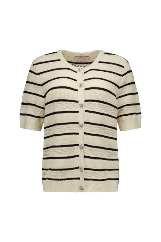 STUDIO ANNELOES Yara Stripe Cardigan