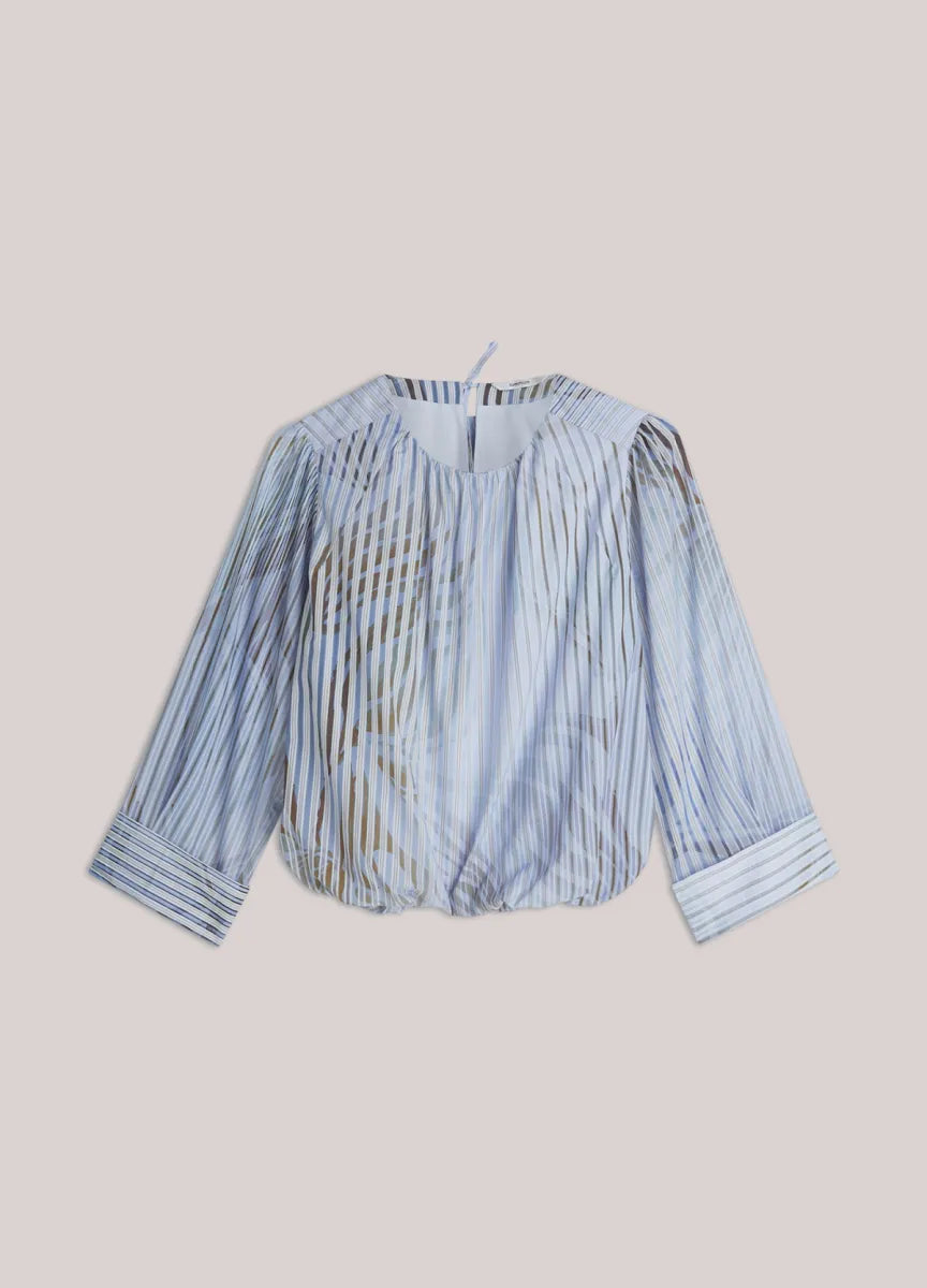 SUMMUM Top Flowers & Stripes