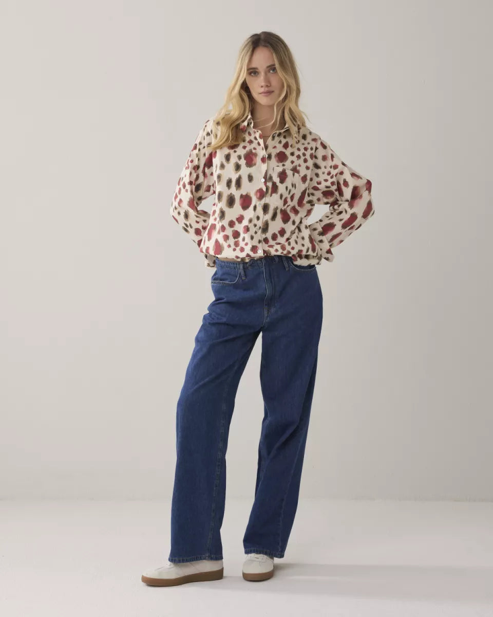 SUMMUM Blouse Animal Print