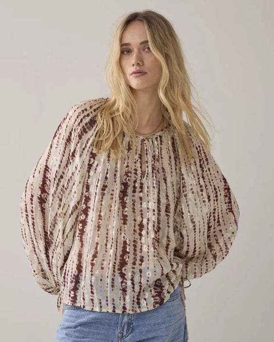 SUMMUM Top Tie Dye Georgette