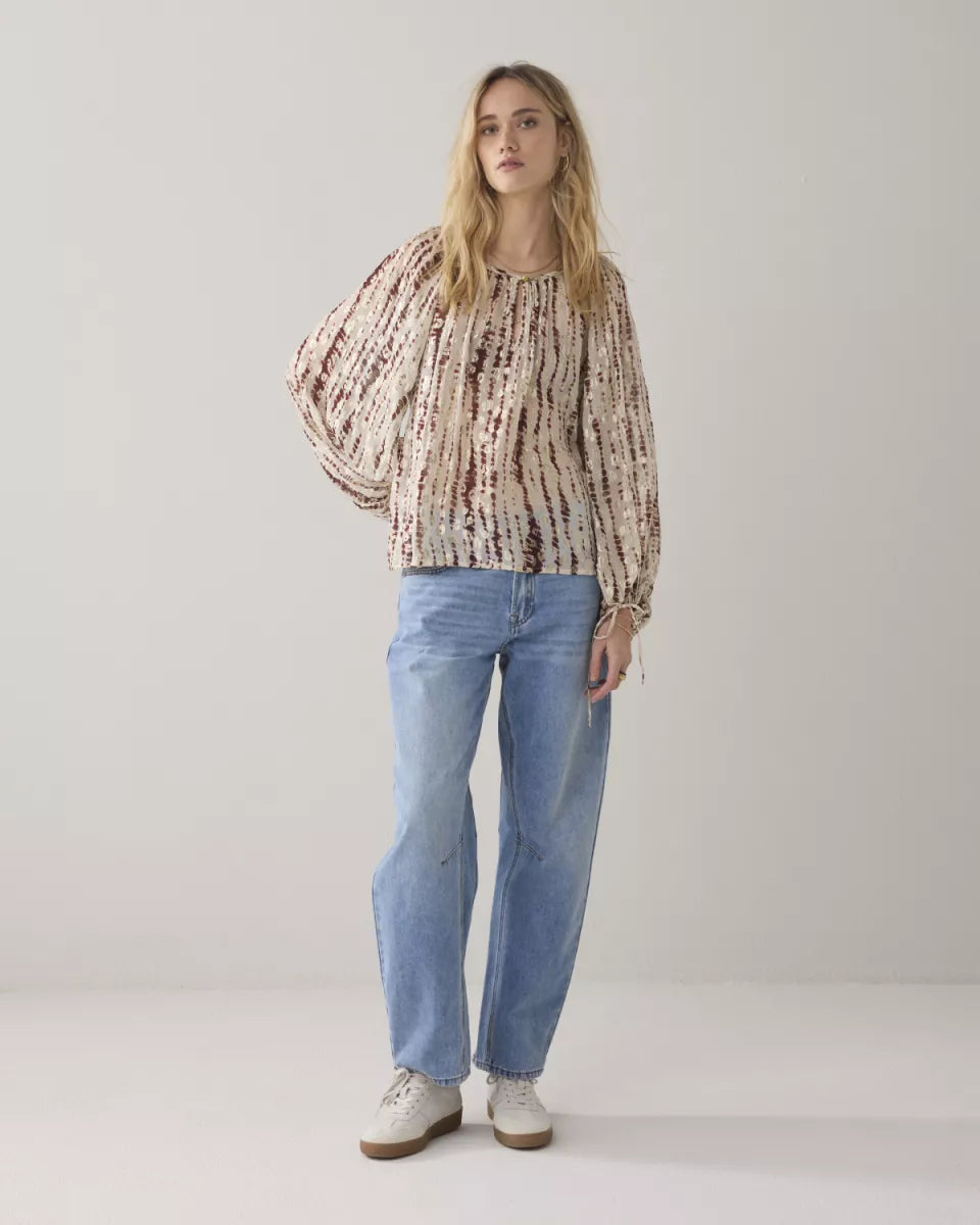 SUMMUM Top Tie Dye Georgette