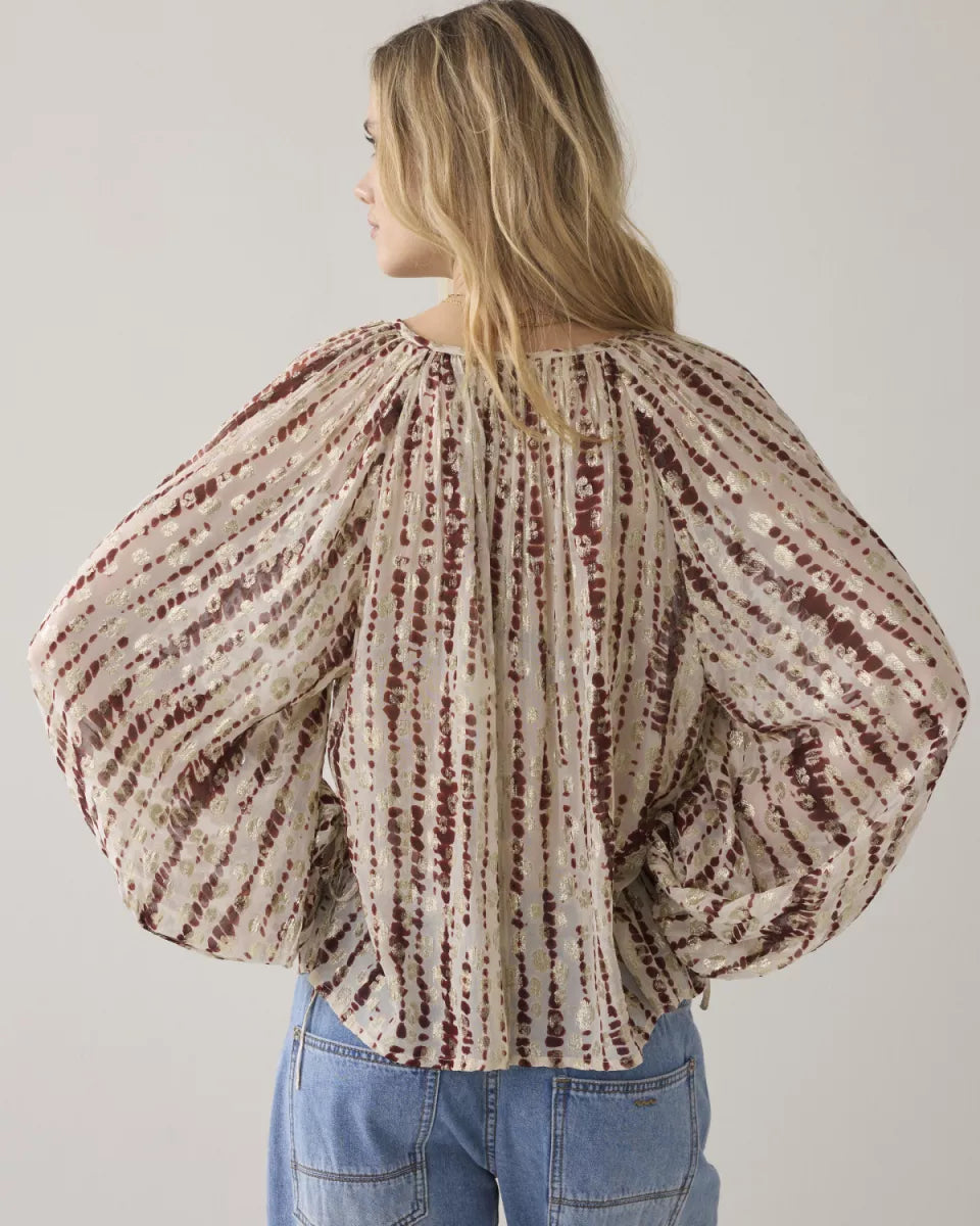 SUMMUM Top Tie Dye Georgette