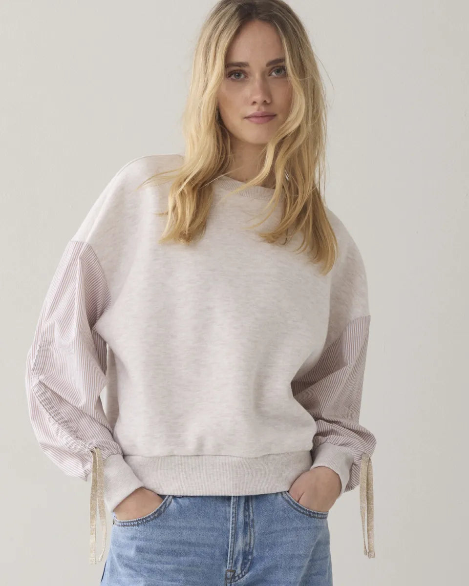 SUMMUM Jersey Melange Sweat