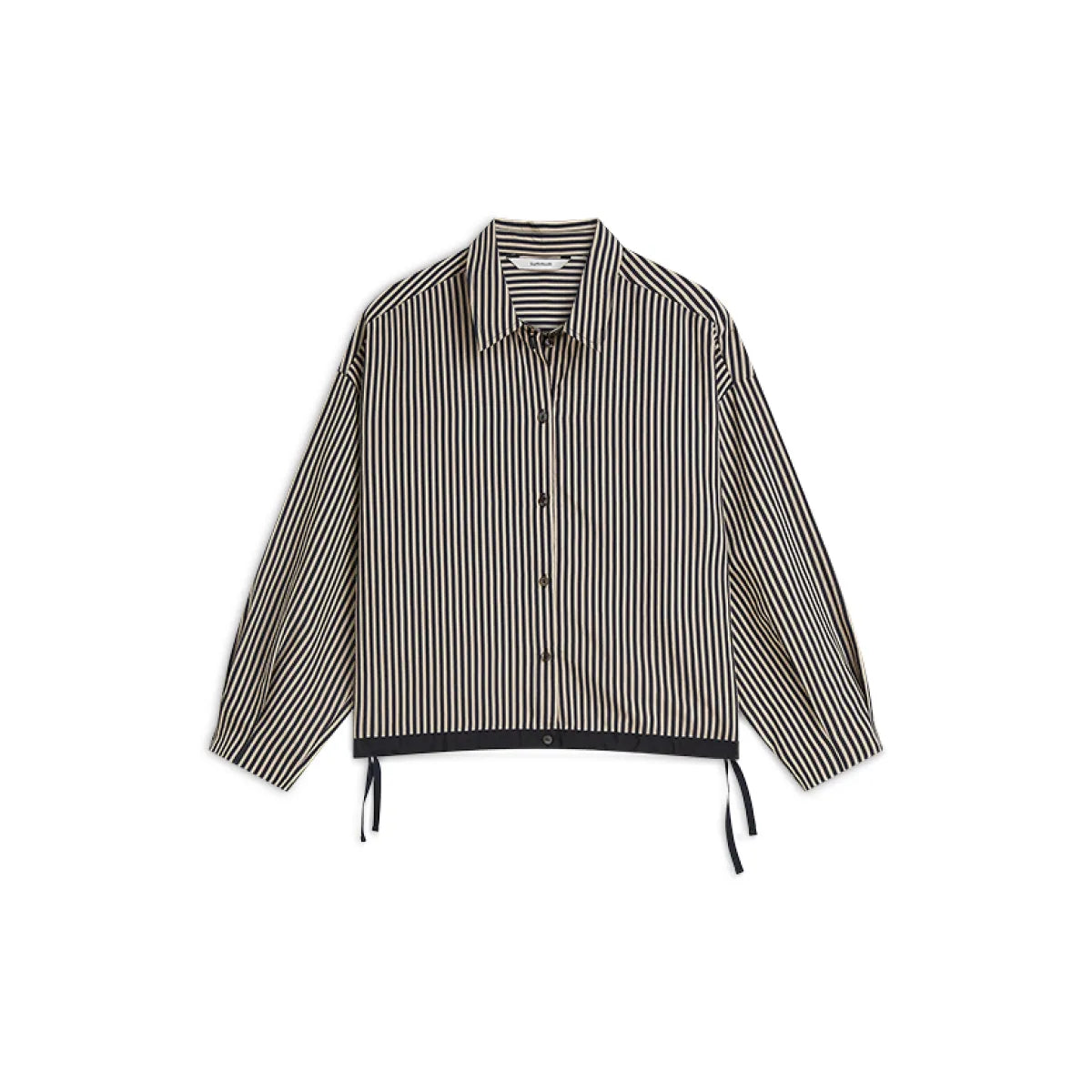 SUMMUM Blouse Boxy Two Tone Stripe