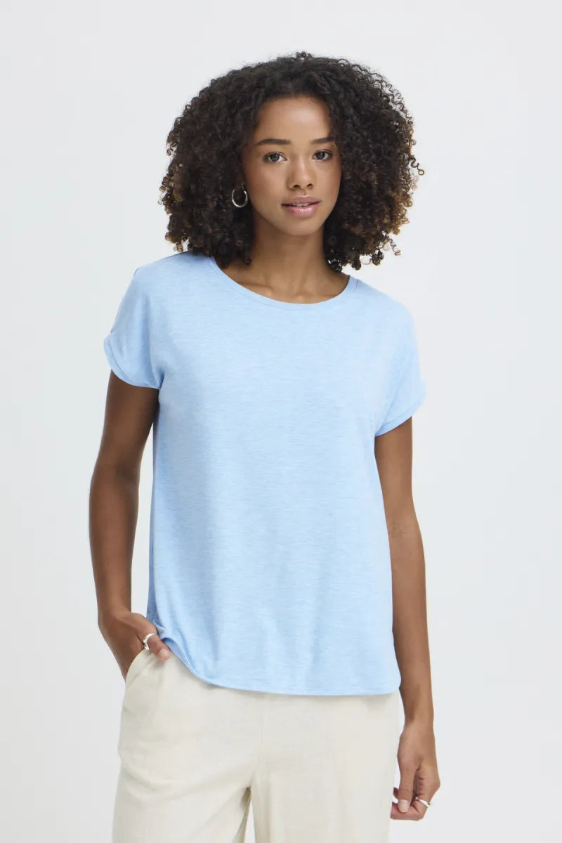 ICHI Rebel T-Shirt - Powder Blue