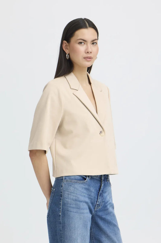 ICHI Kate Cropped Blazer