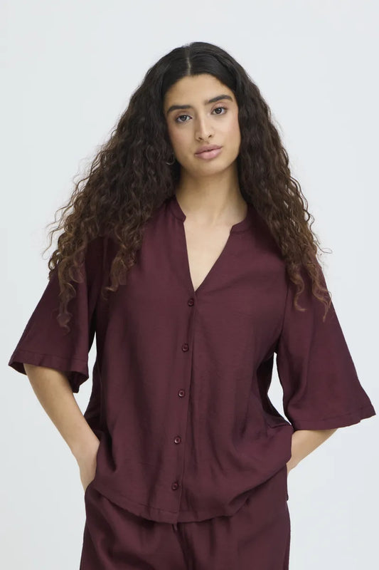 ICHI Falura Solid Shirt