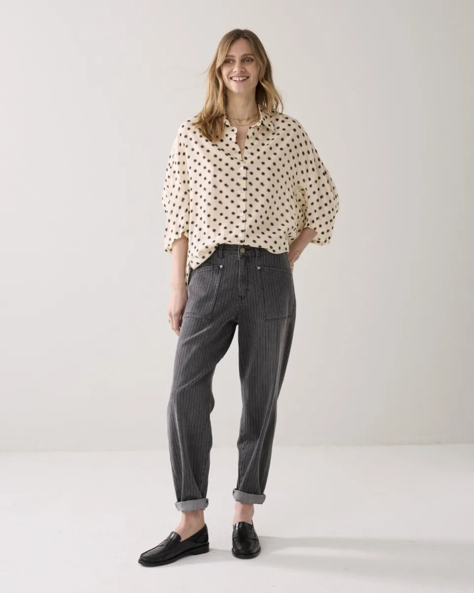 SUMMUM Blouse Blury Dots