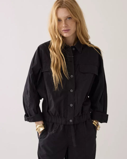 SUMMUM Batwing Jacket Breezy Cotton Canvas