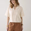 SUMMUM Top Short Sleeves Modal Linen Blend