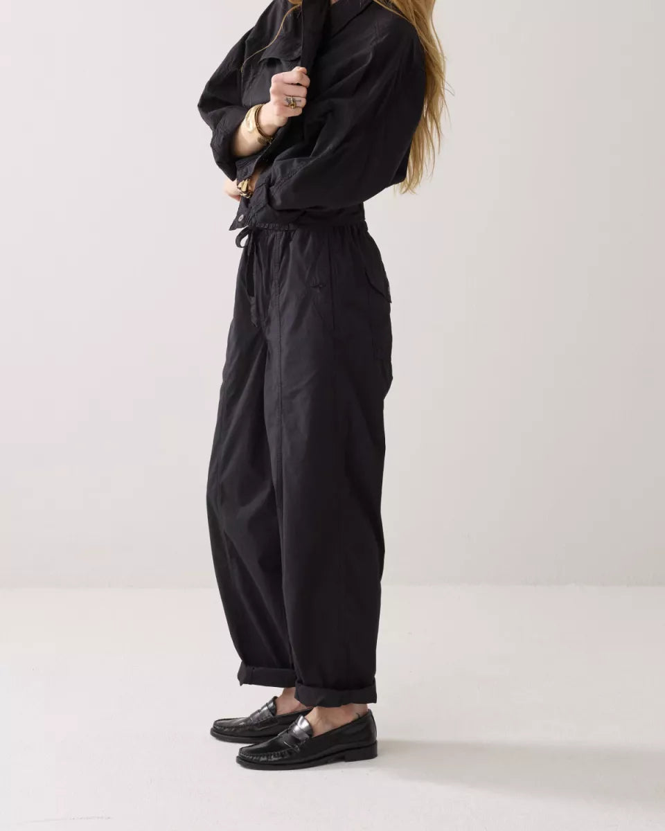 SUMMUM Loose Pants Breezy Cotton Canvas