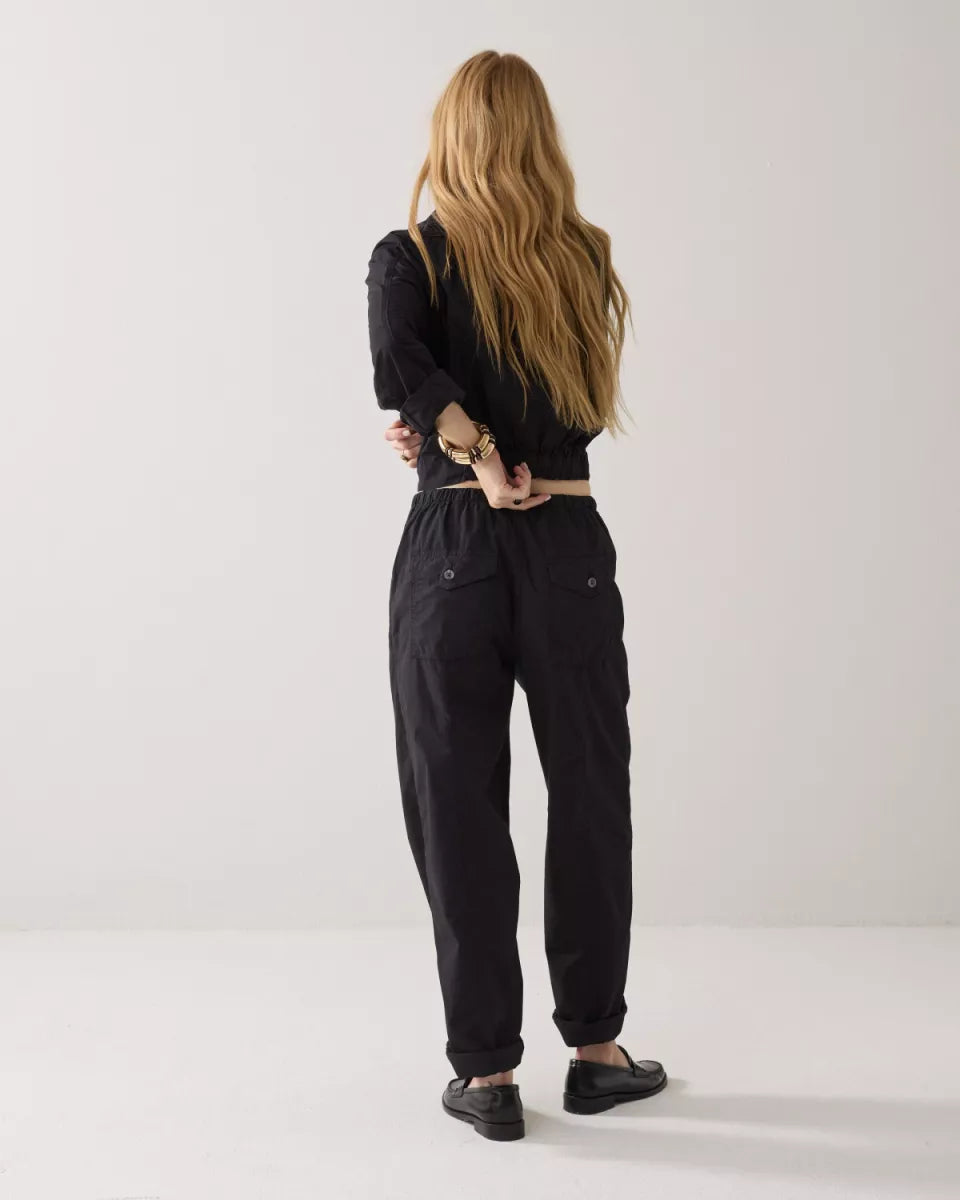 SUMMUM Loose Pants Breezy Cotton Canvas