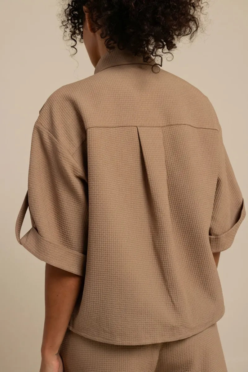 STUDIO ANNELOES Nellie Waffle Blouse