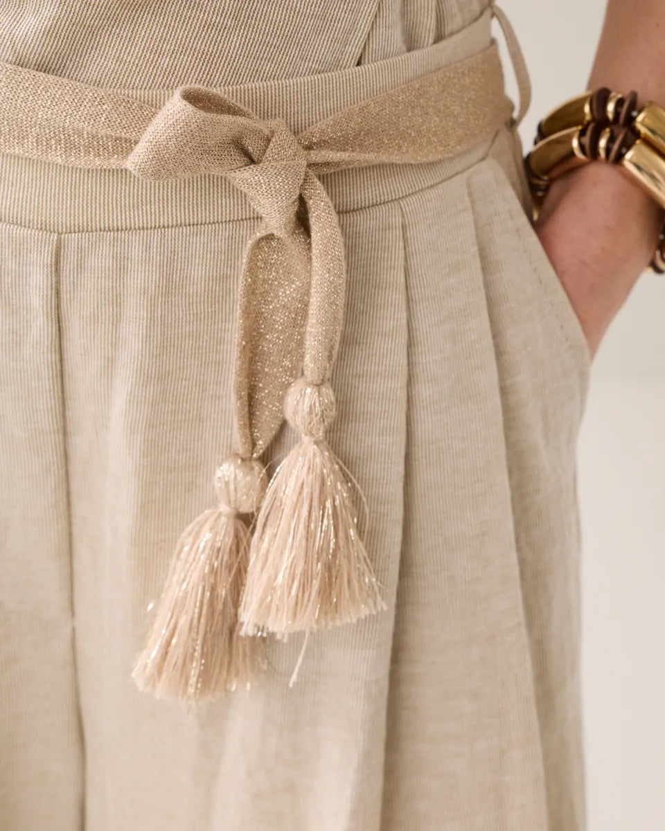 SUMMUM Trouser Linen Look