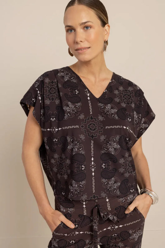 STUDIO ANNELOES Renske Paisley Top