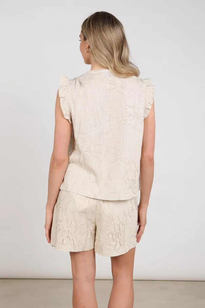 NUKUS Lori Top Embroidery