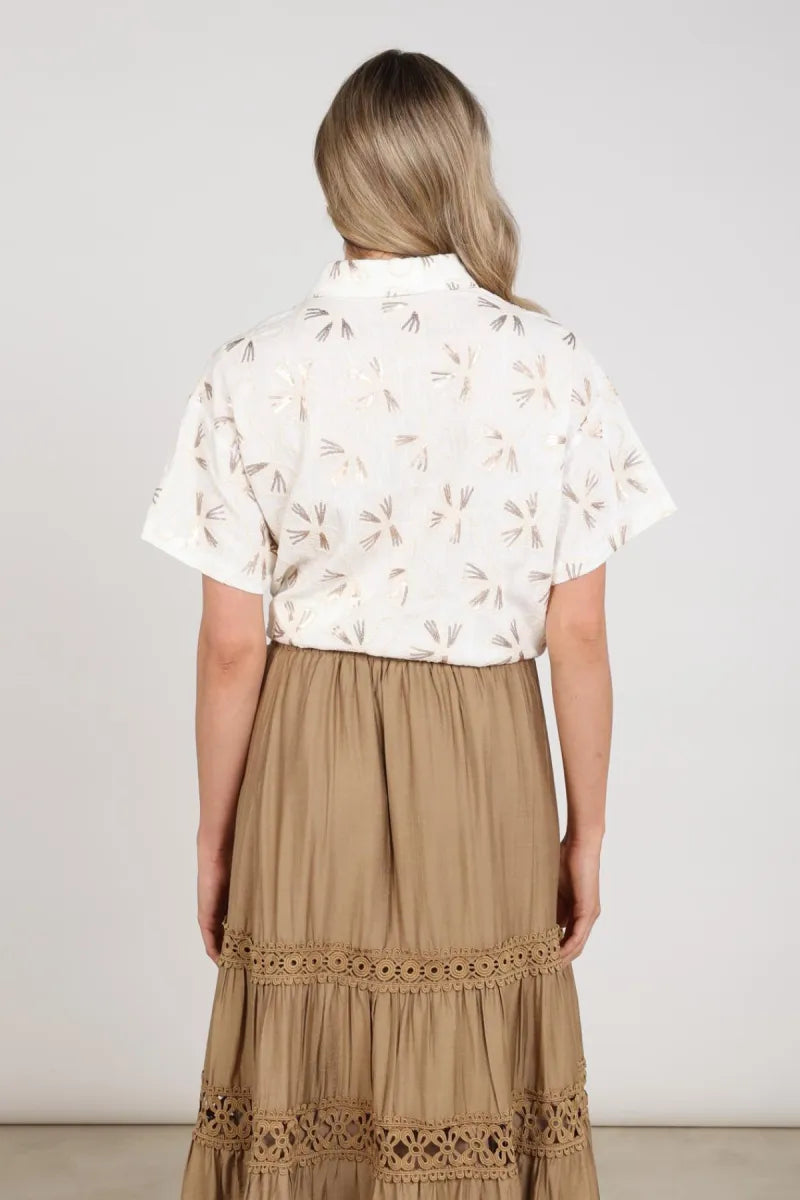 NUKUS Britt Blouse Embroidery