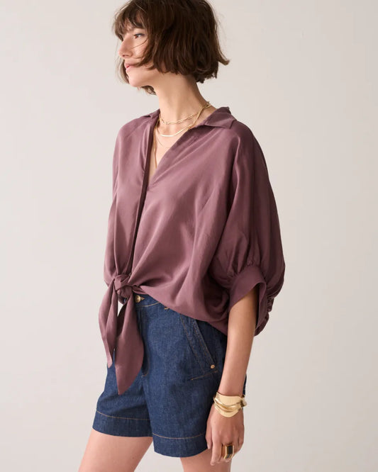 SUMMUM Blouse Bat Sleeves