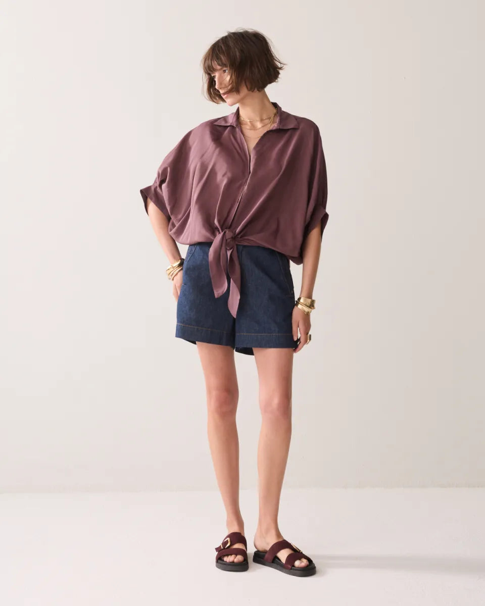 SUMMUM Blouse Bat Sleeves