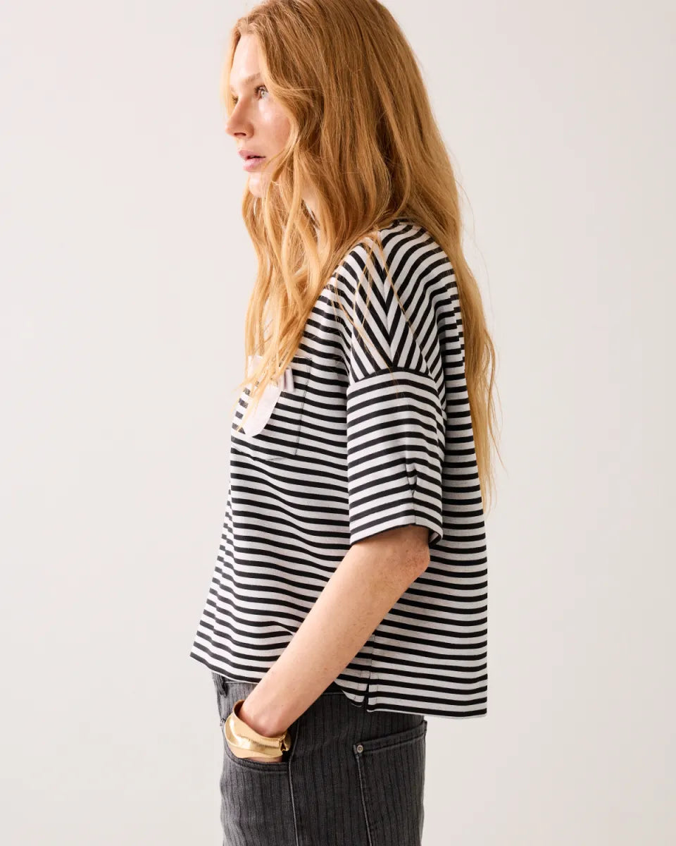 SUMMUM Top Striped Scuba