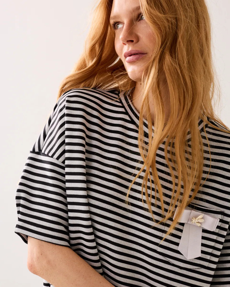 SUMMUM Top Striped Scuba