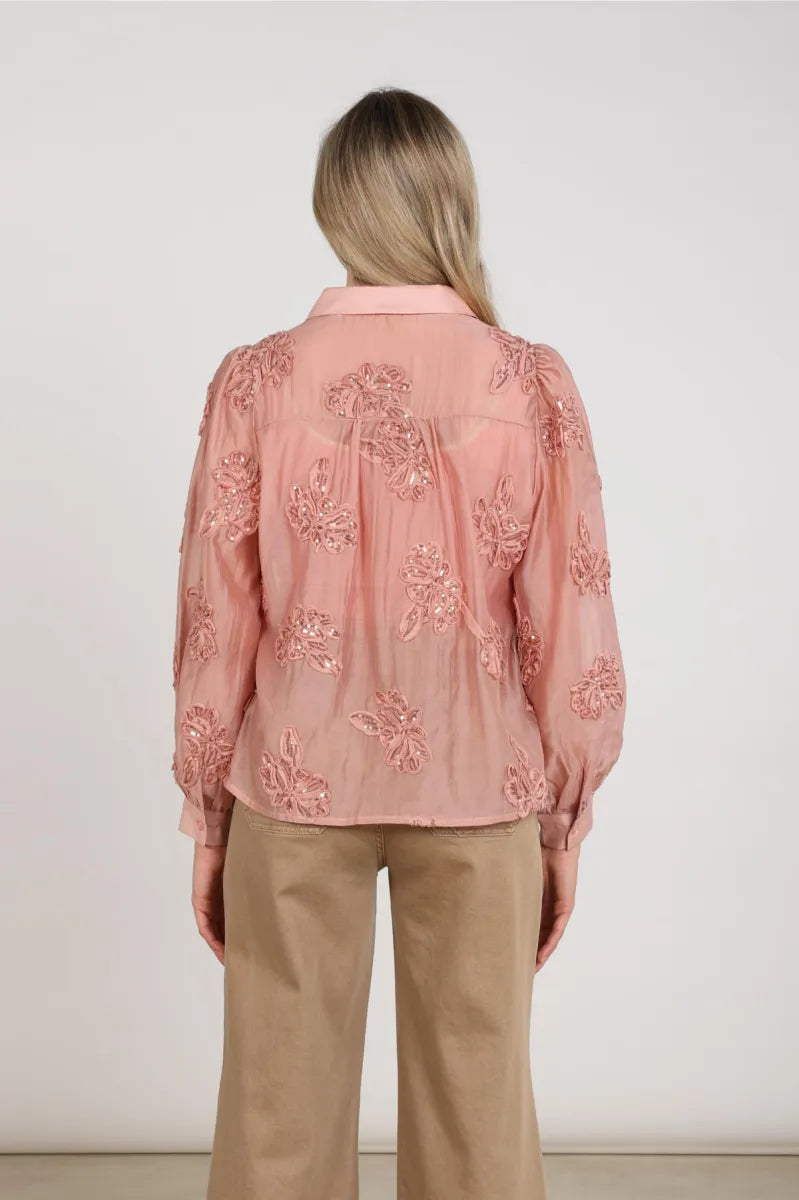 NUKUS Antonella Blouse Paillet Flower