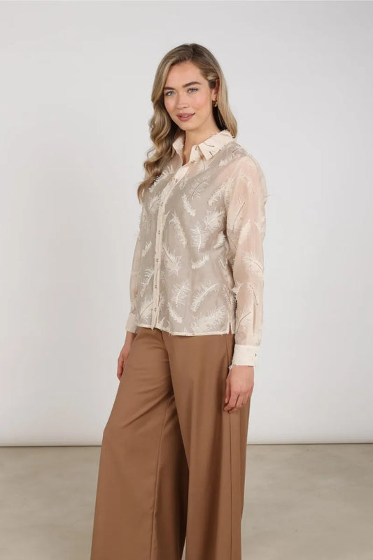 NUKUS Aysha Blouse Feathers