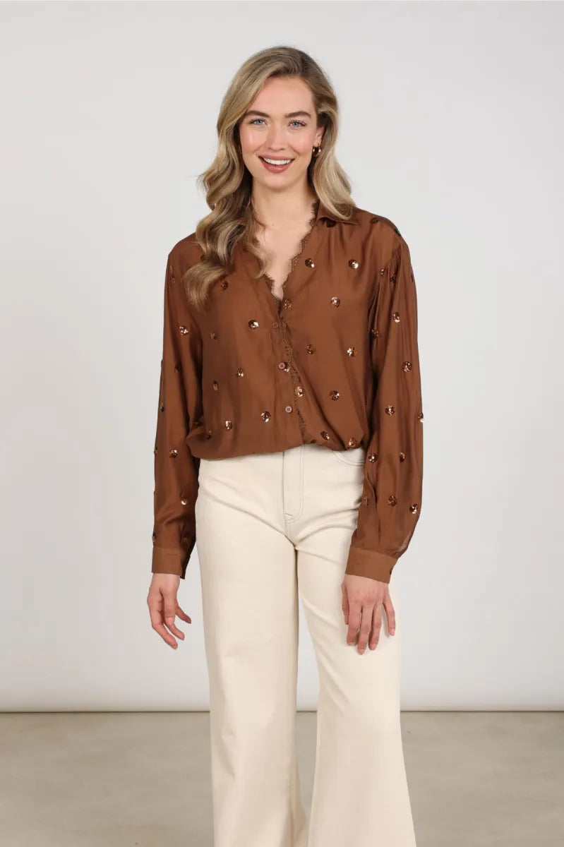 NUKUS Anika Blouse Paillet
