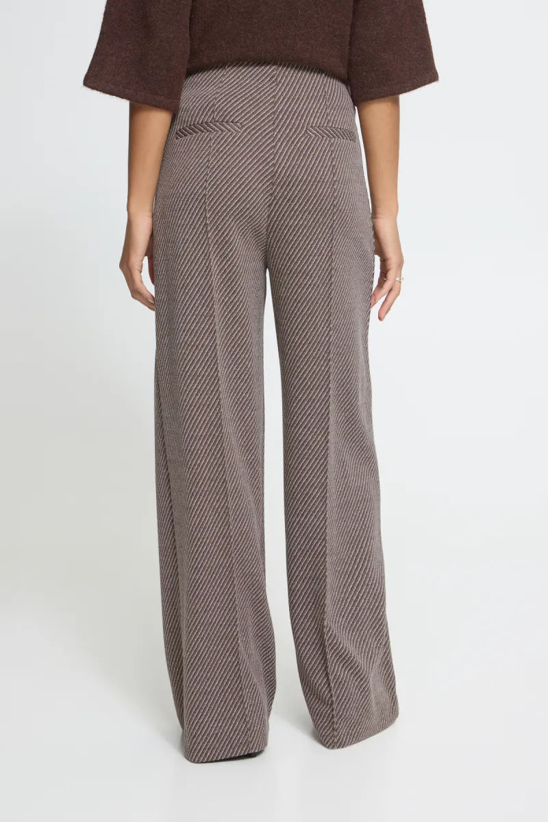 ICHI Kate Twillish Long Wide Pants