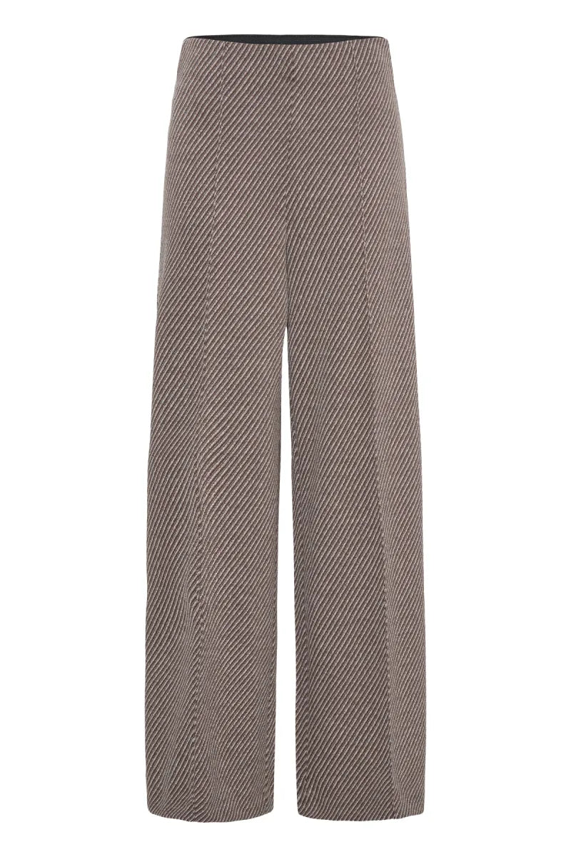 ICHI Kate Twillish Long Wide Pants