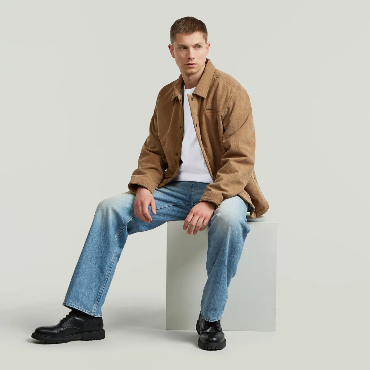 G-STAR Deeggie Relaxed Straight - Sun Faded Air force Blue