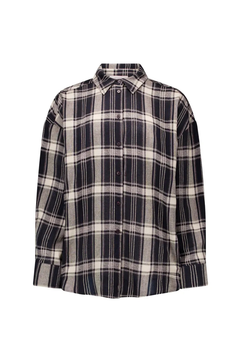 STUDIO ANNELOES Leira Check Scarf Blouse