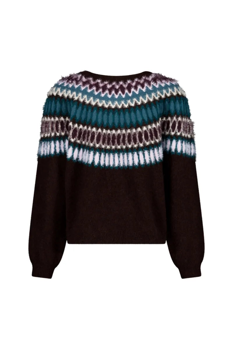 STUDIO ANNELOES Femmy Fairisle Pullover