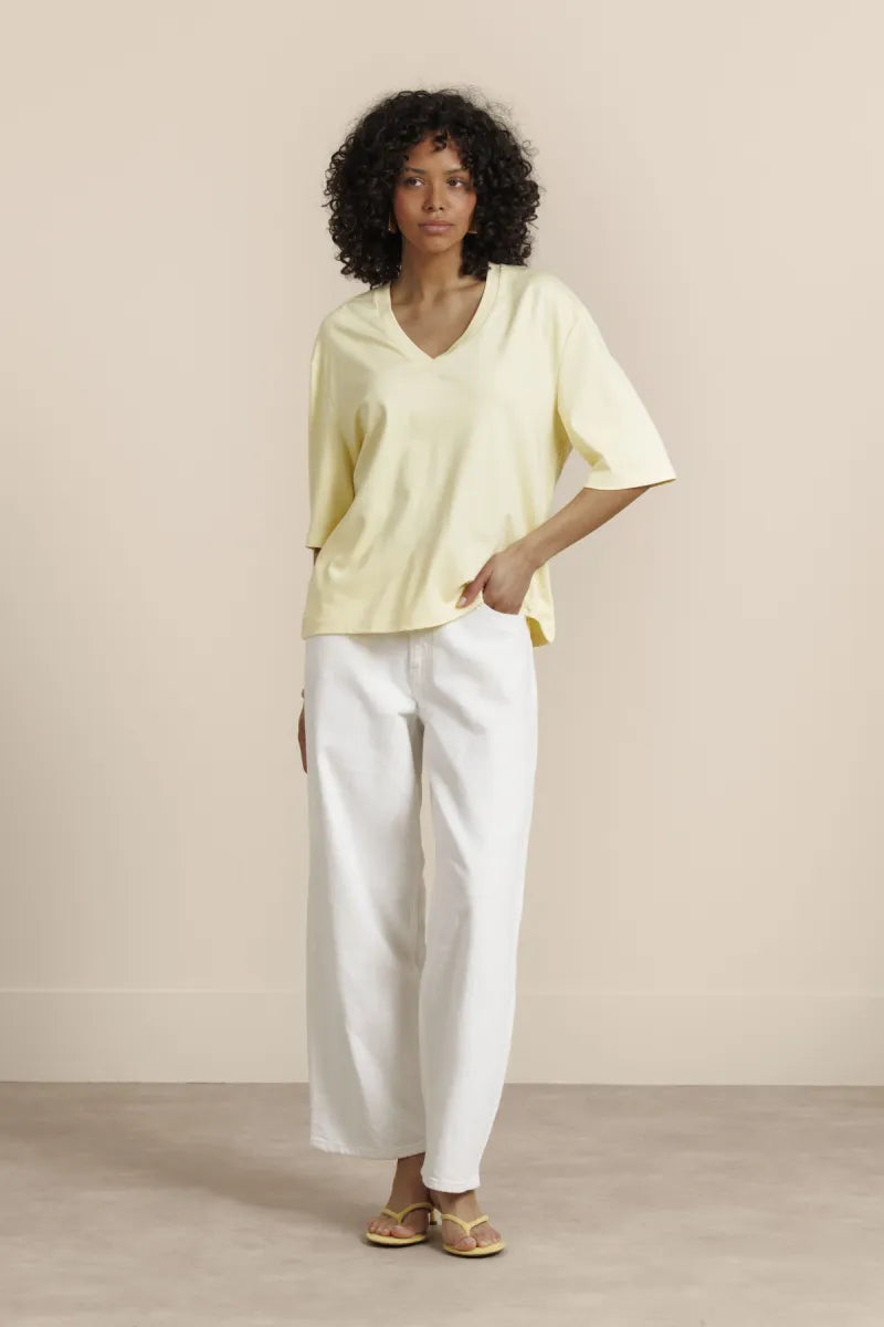 STUDIO ANNELOES Fiore V Neck T-Shirt