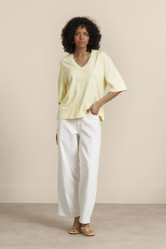 STUDIO ANNELOES Fiore V Neck T-Shirt