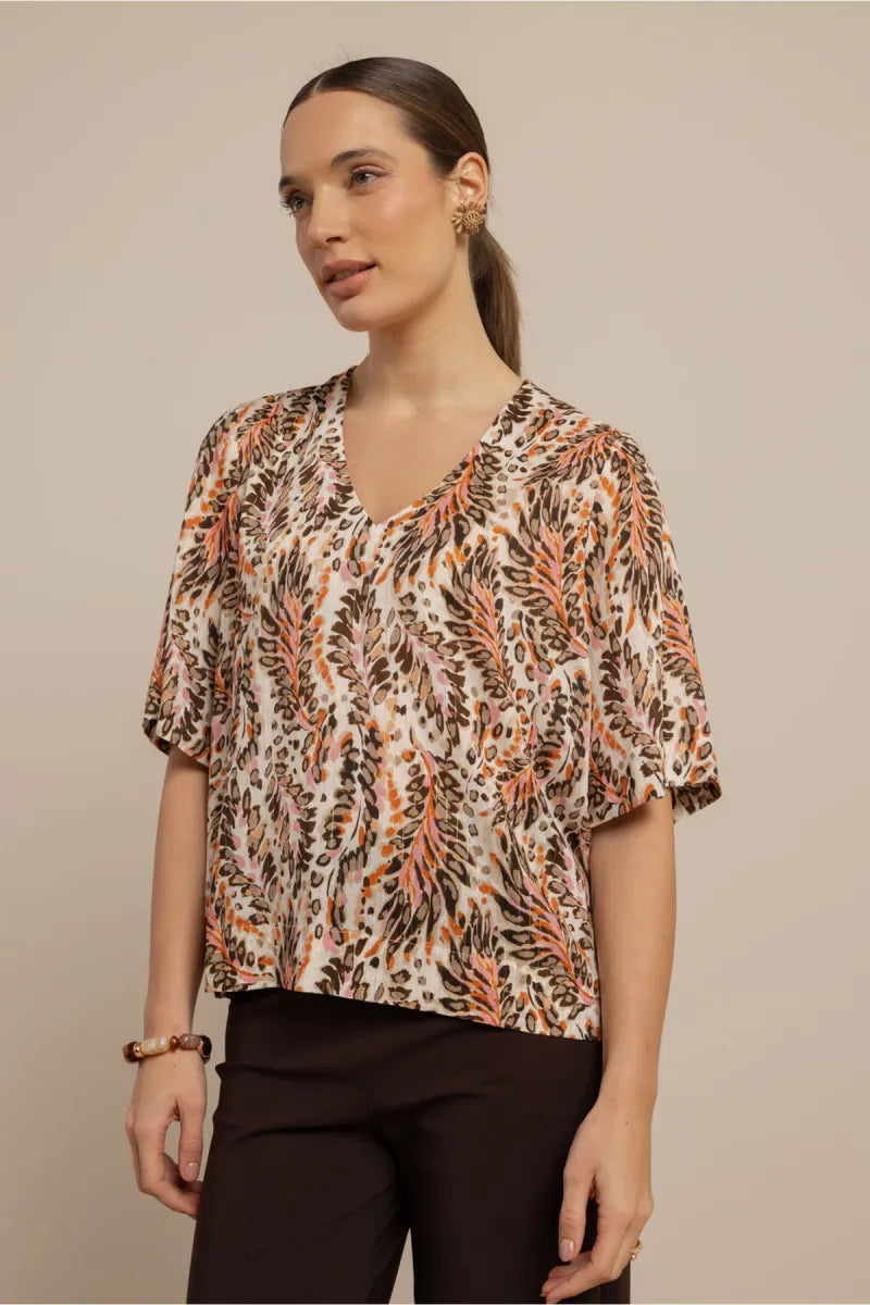 STUDIO ANNELOES Madison Feather Top