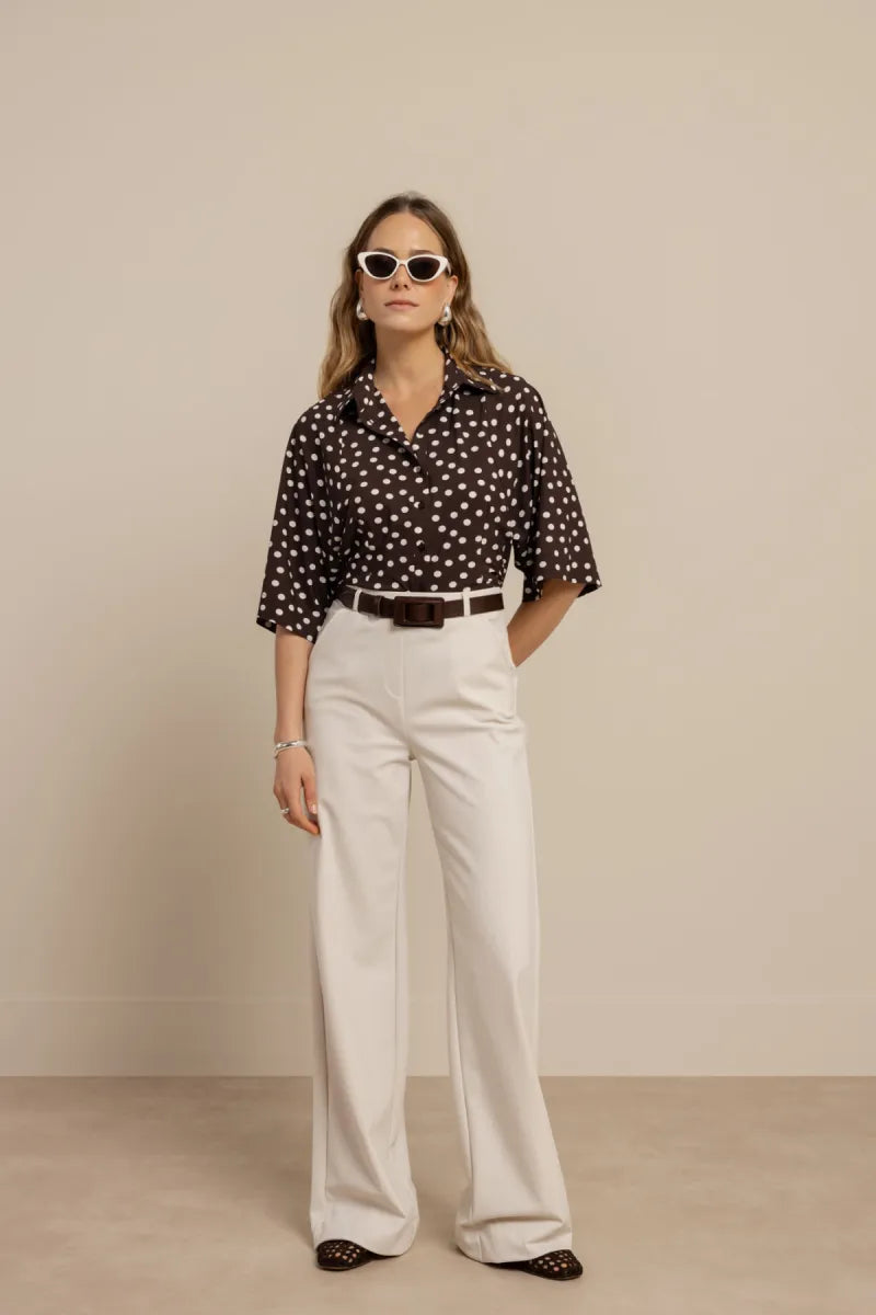 STUDIO ANNELOES Fabienne Dot Blouse