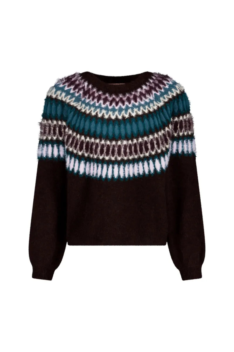 STUDIO ANNELOES Femmy Fairisle Pullover
