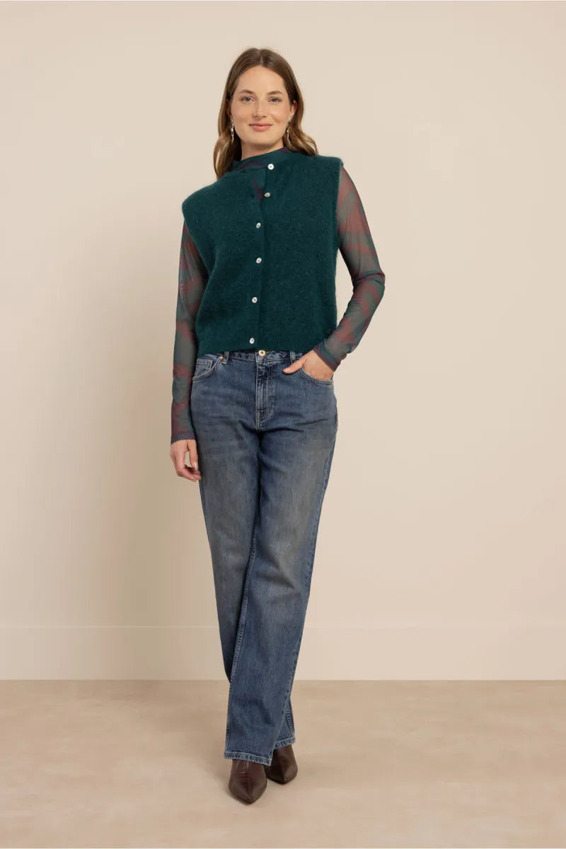 STUDIO ANNELOES Sage Straight Denim Trousers