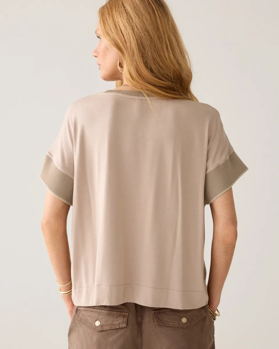 SUMMUM Satin Boxy top
